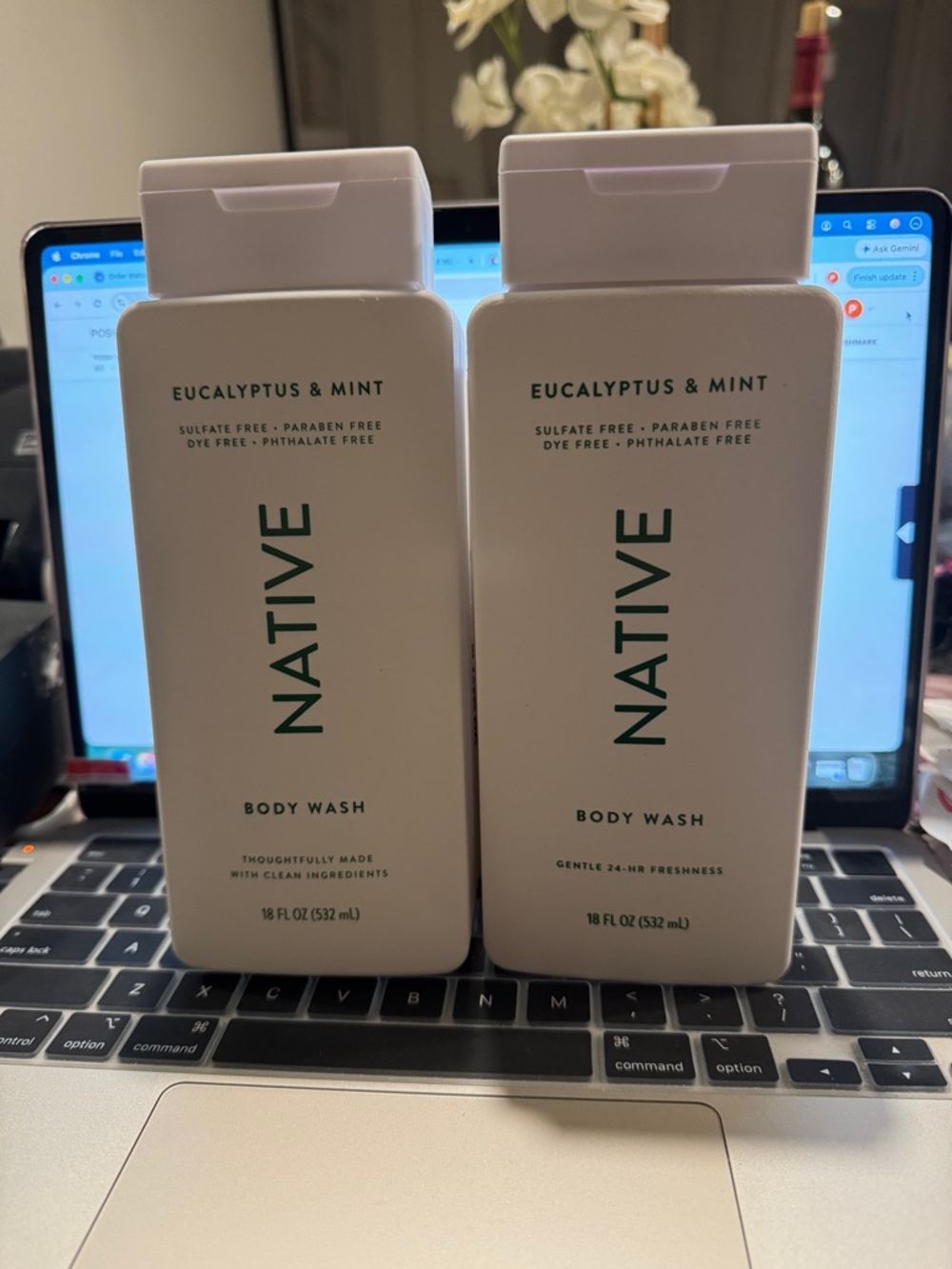 Native Eucalyptus & Mint Body Wash - White